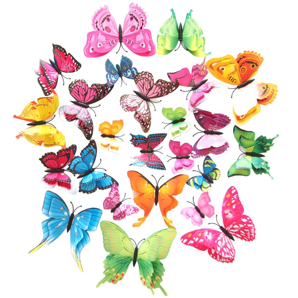 Myxl 12 Stks Mix Size 3D Vlinder Decalsdubbellaags Kleur Muur Plakken Decor Vlinders Diy Stickers myxl kopen in de aanbieding Myxl 12 Stks Mix Size 3D Vlinder Decalsdubbellaags Kleur Muur Plakken Decor Vlinders Diy Stickers myxl kopen in de aanbieding
