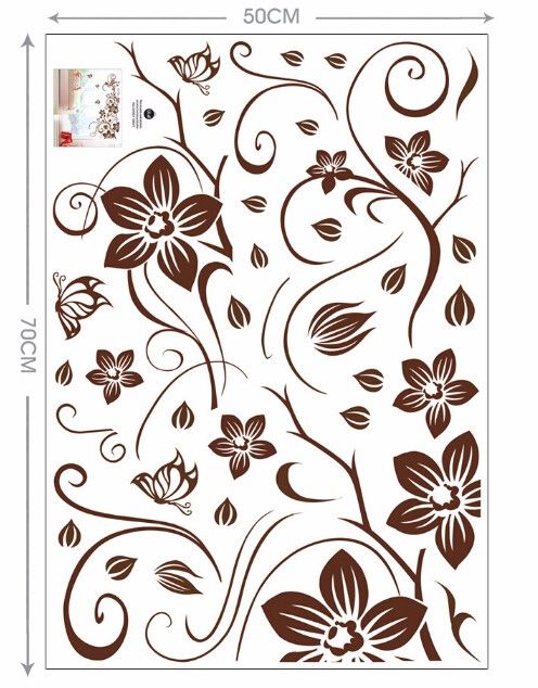 Myxl Bruin Bloem Wijnstok Diy Vinyl Muurstickers Home Decor Art Decals 3D Behang Slaapkamer Sofa Huis Decoratie Adesivo De Parede myxl kopen in de aanbieding Myxl Bruin Bloem Wijnstok Diy Vinyl Muurstickers Home Decor Art Decals 3D Behang Slaapkamer Sofa Huis Decoratie Adesivo De Parede myxl kopen in de aanbieding