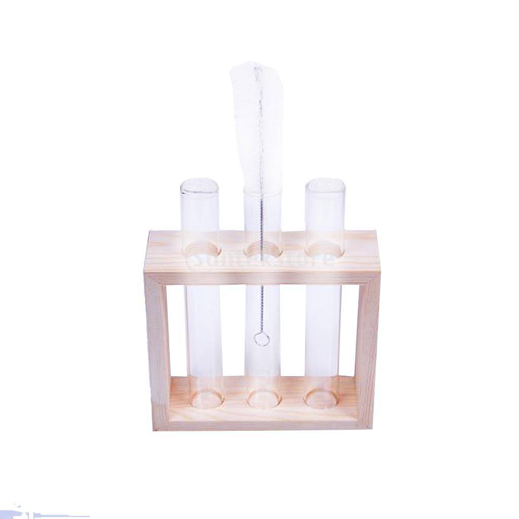 Myxl Houten Stand Plant Bloem Buis Vaas Hydrocultuur Container Potten Woondecoratie myxl kopen in de aanbieding