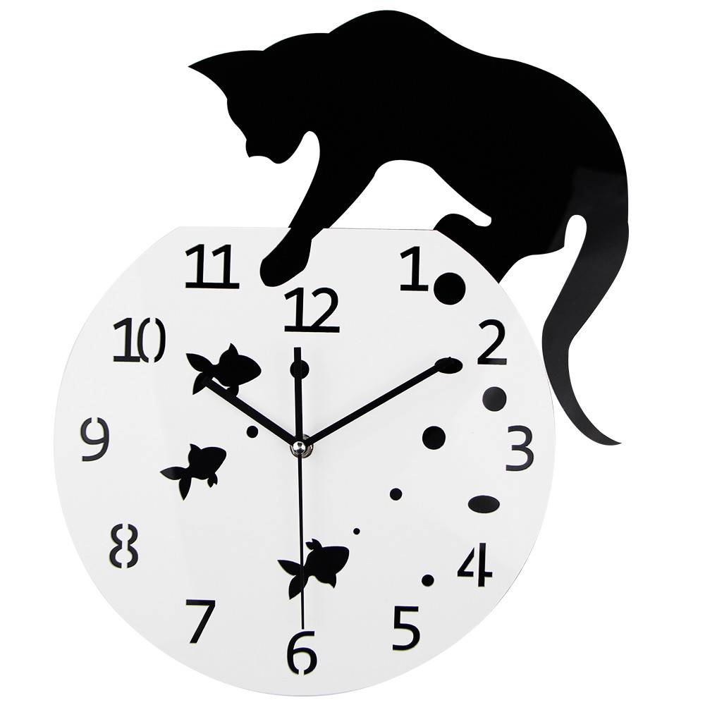 Myxl 3D Home Decor Acrylic Wall Clock Cat And Fishbig Watch Quartz Living Room Decorative Clocks myxl kopen in de aanbieding Myxl 3D Home Decor Acrylic Wall Clock Cat And Fishbig Watch Quartz Living Room Decorative Clocks myxl kopen in de aanbieding