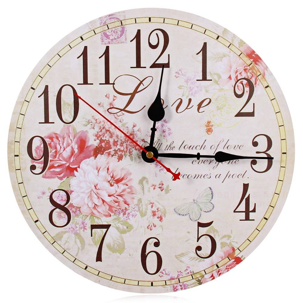 Myxl Uitverkoopbeste Deal Retro Vintage Houten Decoratieve Pioen Ronde Wandklok Creatieve Hout Ondersteuningcolormix myxl kopen in de aanbieding Myxl Uitverkoopbeste Deal Retro Vintage Houten Decoratieve Pioen Ronde Wandklok Creatieve Hout Ondersteuningcolormix myxl kopen in de aanbieding