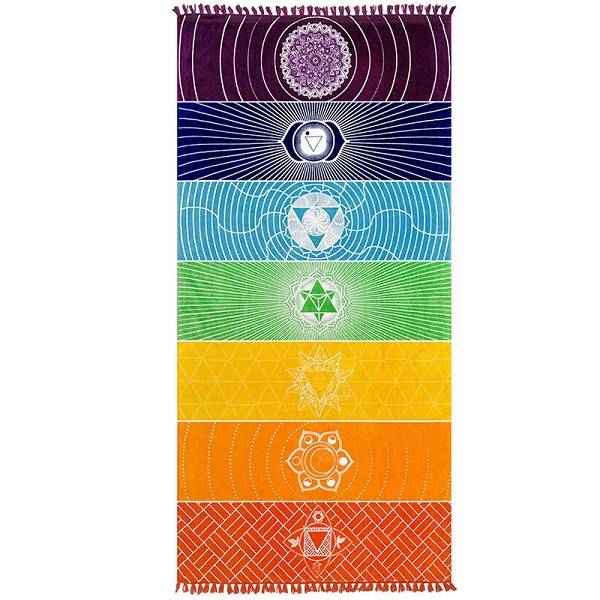 Myxl Regenboog Strepen Strand Towel Bohemen Muur Opknoping Wandtapijten India Mandala Tapijt Bikini Gooi Deken Yoga Mat Playa Shawl myxl kopen in de aanbieding