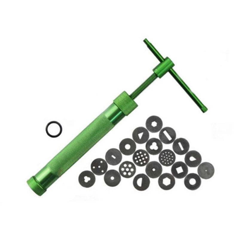 Myxl Schroef Fondant Extruder Sugarcraft 20 Discs Plak Cake Decoratie Klei myxl kopen in de aanbieding