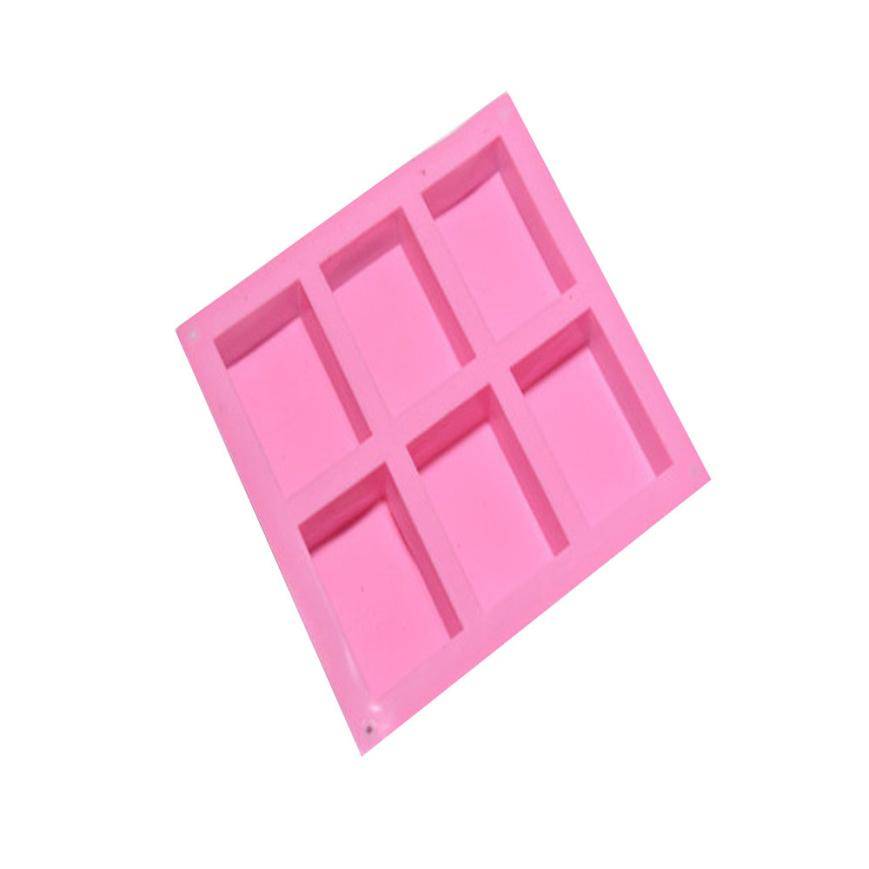 Myxl 6 Cavity Plain Basic Rectangle Silicone Mould For Homemade Craft Soap Mold Pink Molds Maker myxl kopen in de aanbieding Myxl 6 Cavity Plain Basic Rectangle Silicone Mould For Homemade Craft Soap Mold Pink Molds Maker myxl kopen in de aanbieding