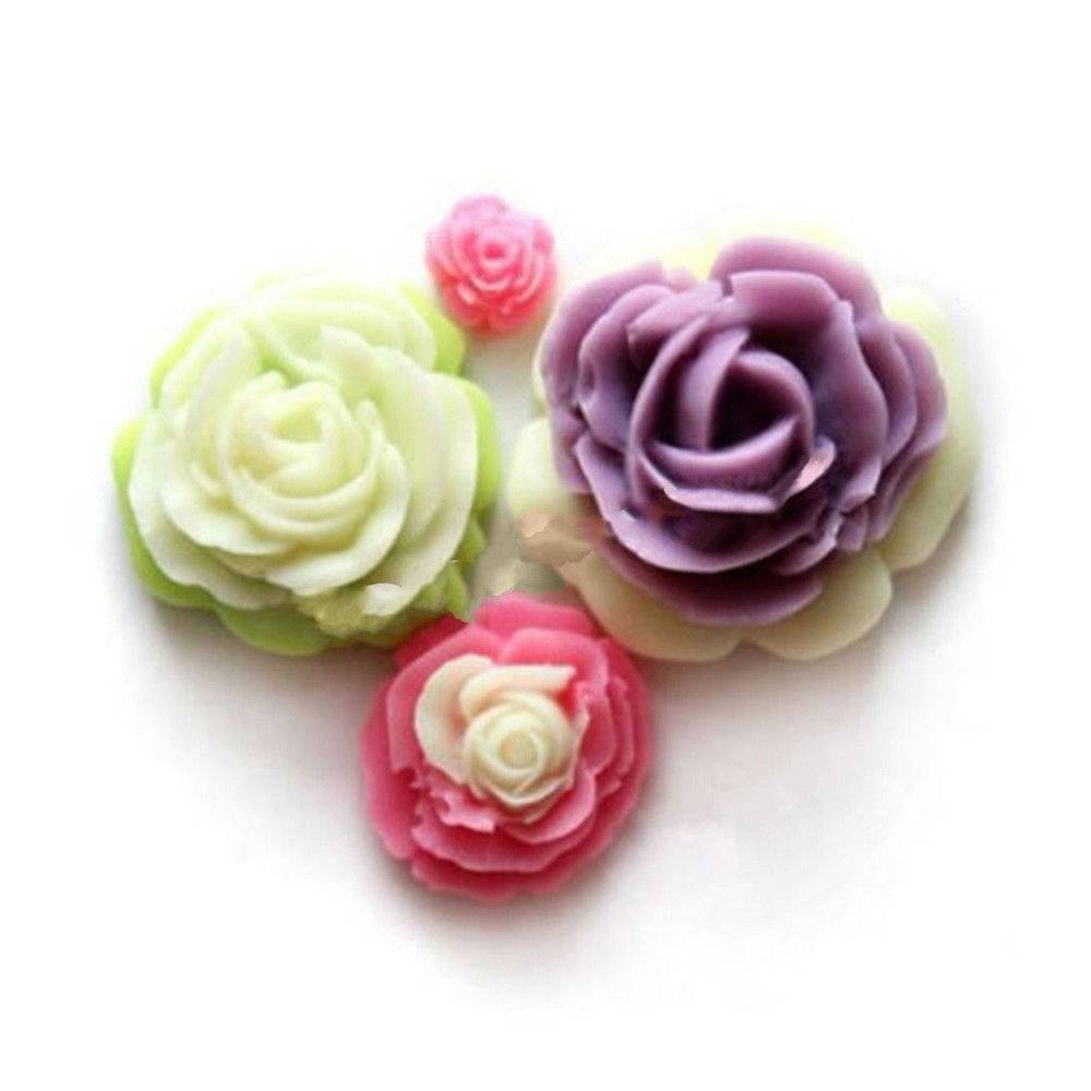 Myxl Rose Bloem Serie Siliconen Mal Zeep Mallen Cakevorm Fondant Decorating Kant Grens myxl kopen in de aanbieding