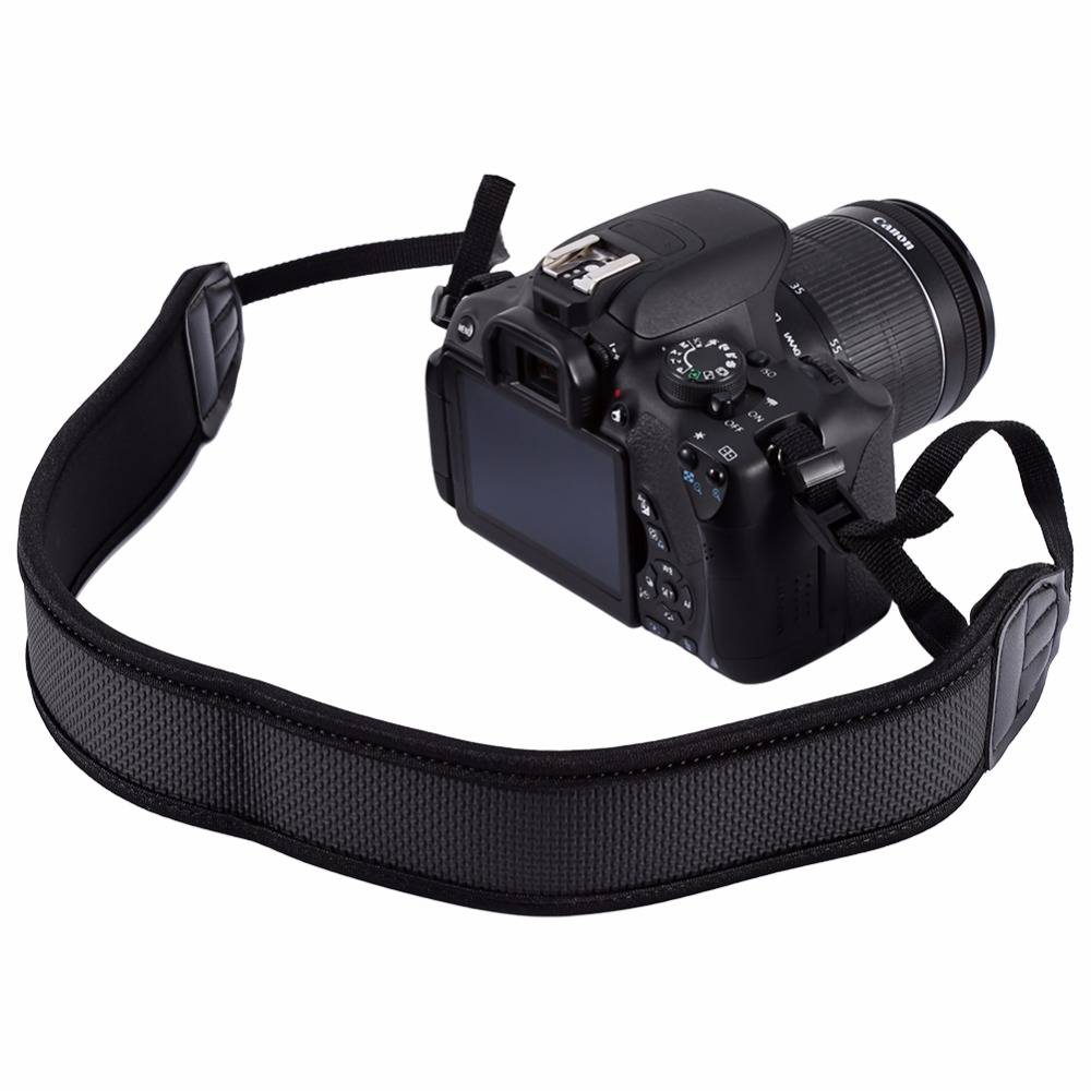 Myxl Zwart Aangepast Neopreen Draagriem Riem Voor Canon Nikon Sony Pentax Dslr Camera myxl kopen in de aanbieding