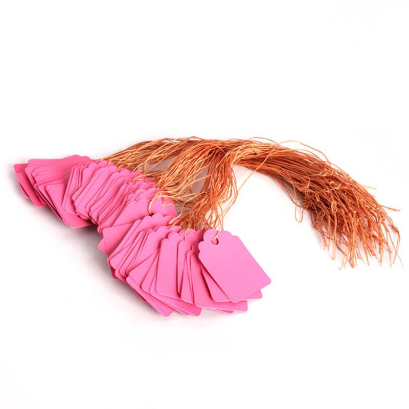 Myxl 100 Stkssetwaterdichte Plastic Strip Lijn Tuin Etiketten Borden Plant Opknoping Tags Pot Markers Tuingereedschap Roze myxl kopen in de aanbieding