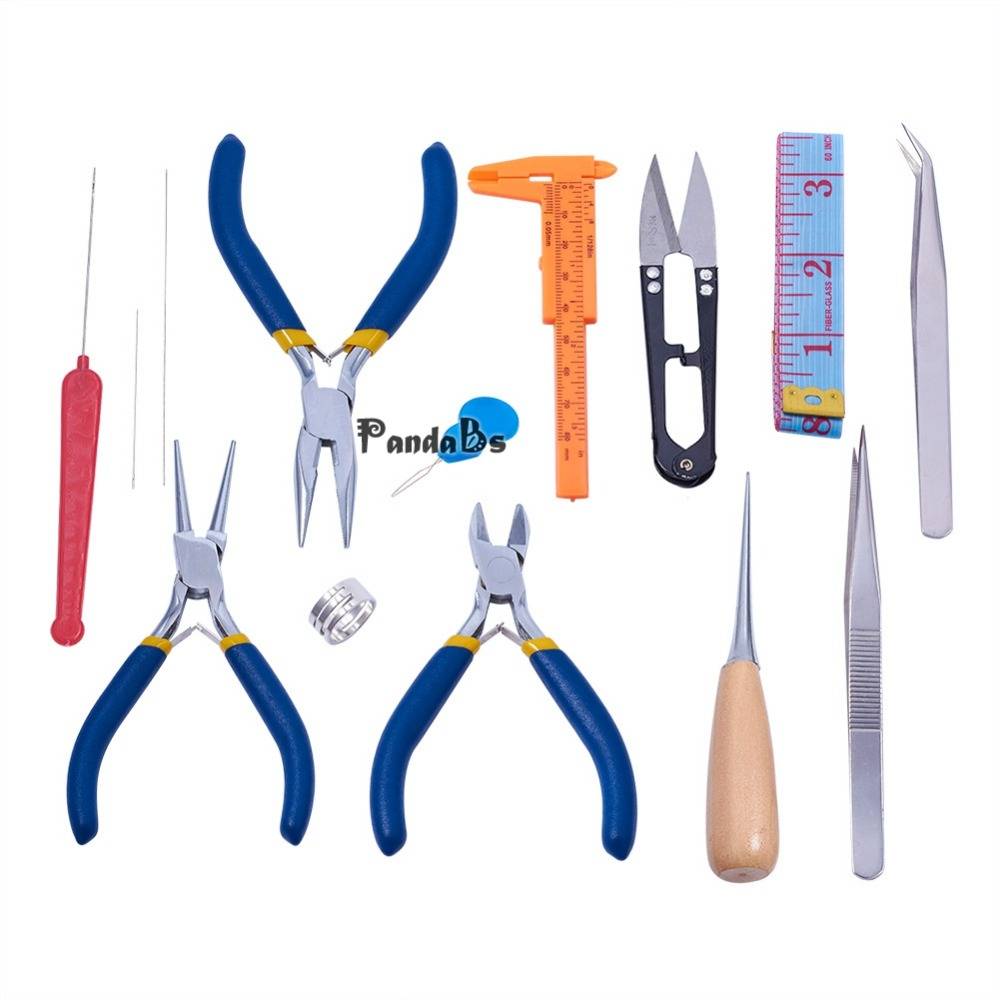 Myxl 14 Stks Diy Sieraden Tangen Reparatie Tool Sets Met Tang Scissor Pincet Schuifmaat Meetlint En Pins Gemengde Kleur Pandahall myxl kopen in de aanbieding Myxl 14 Stks Diy Sieraden Tangen Reparatie Tool Sets Met Tang Scissor Pincet Schuifmaat Meetlint En Pins Gemengde Kleur Pandahall myxl kopen in de aanbieding