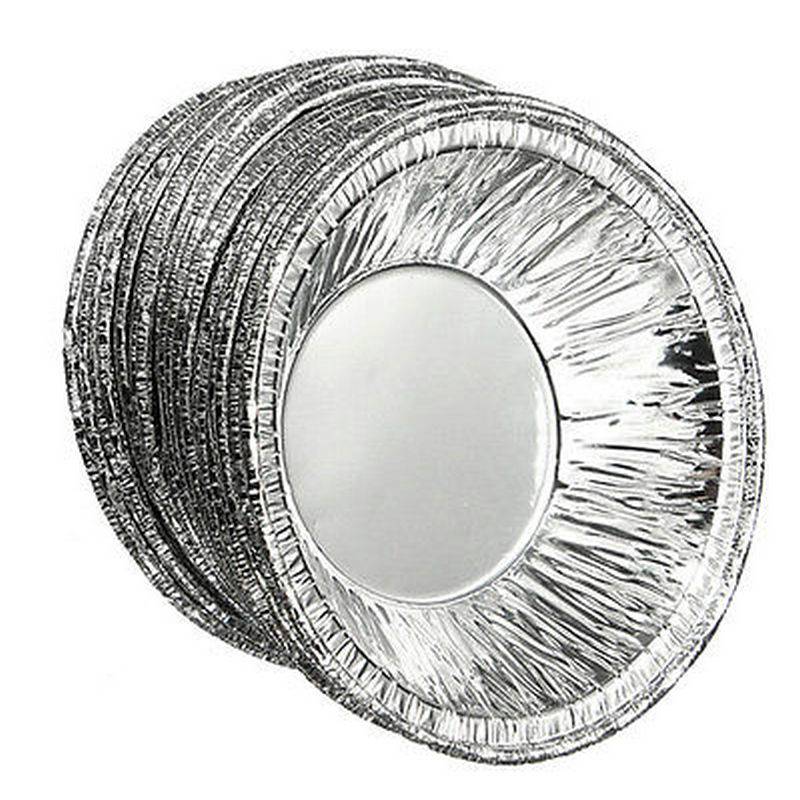 100 Stks Wegwerp Aluminiumfolie Bakselkoppen Ei Taart Pan Cupcake Case Teer Cakevorm Myxl myxl kopen in de aanbieding