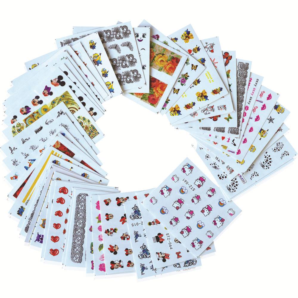 Myxl 40 Sheets Leuke En Mooie Cartoon Nail Art Water Transfer Stickers Schoonheid Bloem Manicure Wraps Decor Decals Diy Accessoires Bestz041 80 Ur Beautiful myxl kopen in de aanbieding