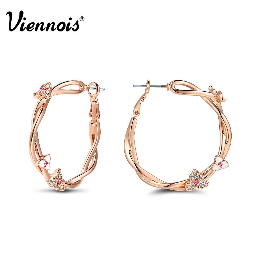 Myxl Rose Gold Kleur Bloem Oorringen Voor Vrouw Roze Strass Grote Twisted Cirkel Oorbellen Sieraden Viennois myxl kopen in de aanbieding Myxl Rose Gold Kleur Bloem Oorringen Voor Vrouw Roze Strass Grote Twisted Cirkel Oorbellen Sieraden Viennois myxl kopen in de aanbieding