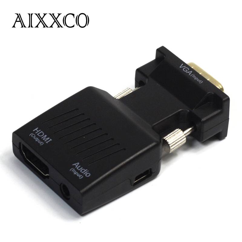 Myxl Aixxco 1080 P Vga Naar Hdmi Video Converter Adapter Met Mini Usb Power Kabel 35Mm Audiokabel Vga2Hdmi Voor Hdtv Dvd Pc myxl kopen in de aanbieding Myxl Aixxco 1080 P Vga Naar Hdmi Video Converter Adapter Met Mini Usb Power Kabel 35Mm Audiokabel Vga2Hdmi Voor Hdtv Dvd Pc myxl kopen in de aanbieding