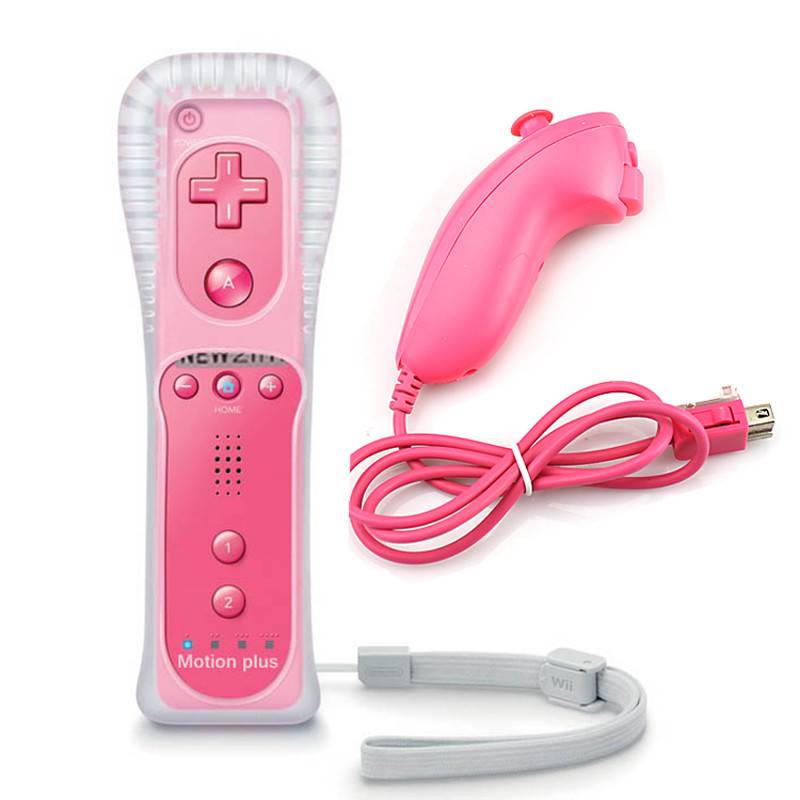 Myxl Mooie Roze Kleur 2 In1 Game Handvat Voor Wii Controller Remote Nunchuk Met Siliconen Case Nintendo Zxz myxl kopen in de aanbieding Myxl Mooie Roze Kleur 2 In1 Game Handvat Voor Wii Controller Remote Nunchuk Met Siliconen Case Nintendo Zxz myxl kopen in de aanbieding