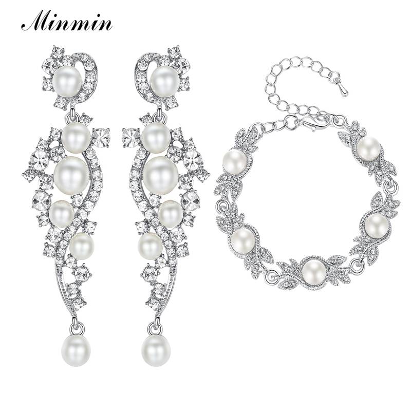 Myxl Minmin Gesimuleerde Parel Bruids Sieraden Sets Zilver Crystal Armband Oorbellen Setsbruiloft Accessoires Meh777 Msl197 myxl kopen in de aanbieding Myxl Minmin Gesimuleerde Parel Bruids Sieraden Sets Zilver Crystal Armband Oorbellen Setsbruiloft Accessoires Meh777 Msl197 myxl kopen in de aanbieding