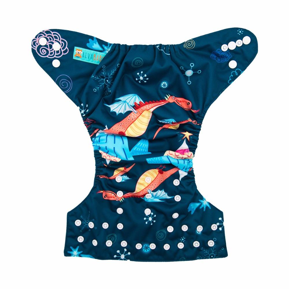 Myxl Collectiealvababy Positie Luier One Size Fits All Wasbare Nappy Met Insert Alvababy myxl kopen in de aanbieding