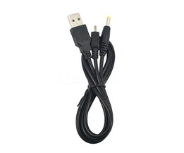Kebidu USB 2.0 Data Transfer Sync Charge Charger Cable Koord 2 in 1 voor Sony PSP 2000 3000 ST Vita