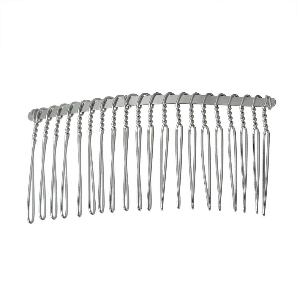 Myxl Doreen Box Silver Tone Kam Shape Clips 78X38 Cm 3 18 X1 2 10 Stks B17122 myxl kopen in de aanbieding