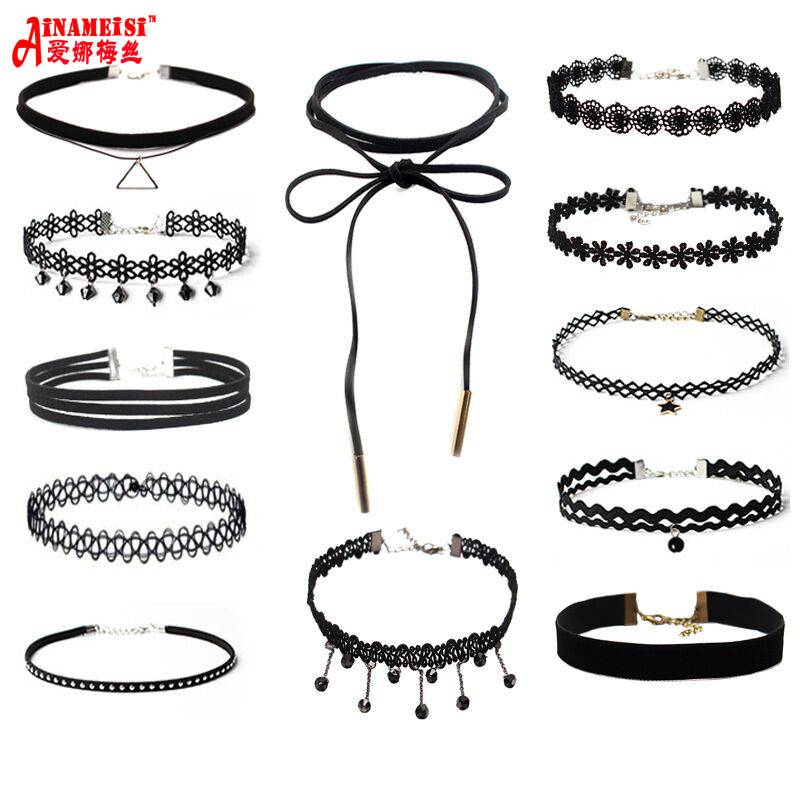 Myxl 12 Stksset Choker Ketting Zwart Kant Lederen Fluwelen Strip Vrouw Kraag Gothic Tattoo Collier Partij Sieraden myxl kopen in de aanbieding Myxl 12 Stksset Choker Ketting Zwart Kant Lederen Fluwelen Strip Vrouw Kraag Gothic Tattoo Collier Partij Sieraden myxl kopen in de aanbieding