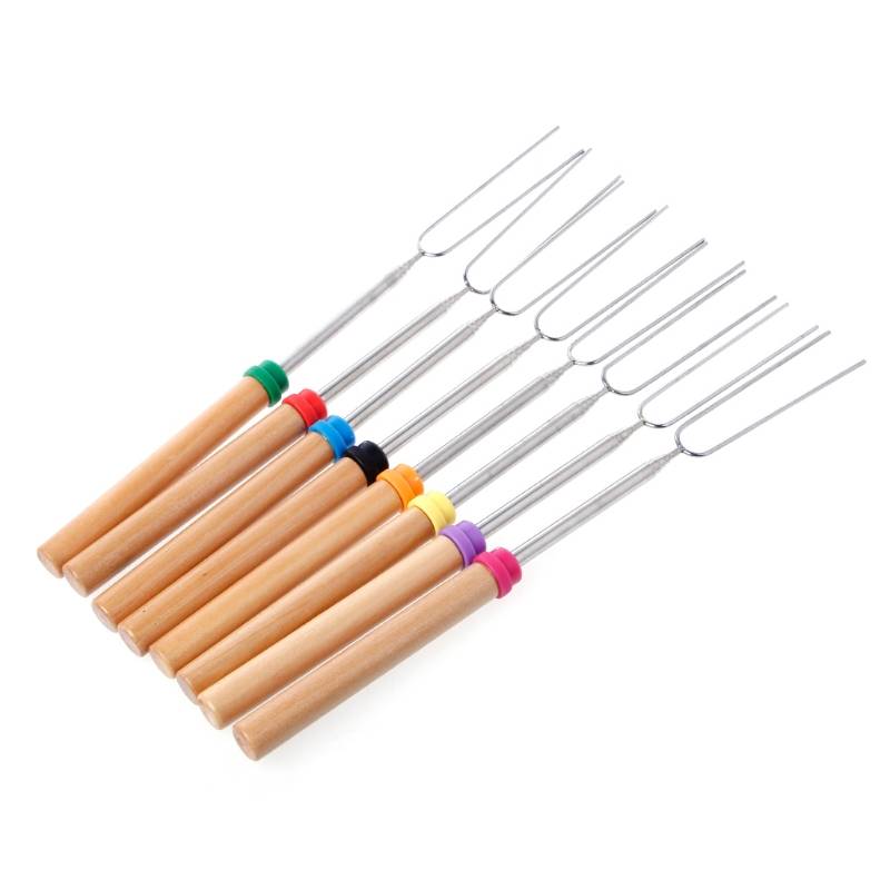 Myxl Rvs Bbq Marshmallow Roosteren Sticks Uitstrekt Koffiebrander Ineenschuiven myxl kopen in de aanbieding