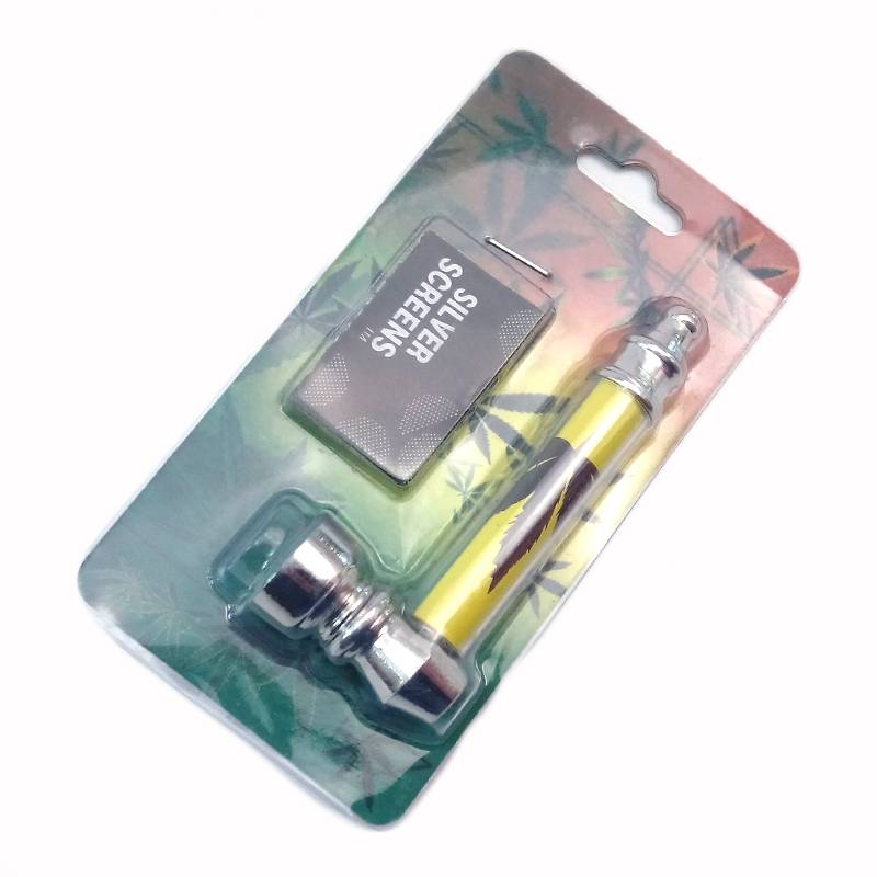 Myxl Metalen Blad Patroon Pijp Jamaica Weed Tabak Pijpen Creativerook Filter Mesh myxl kopen in de aanbieding