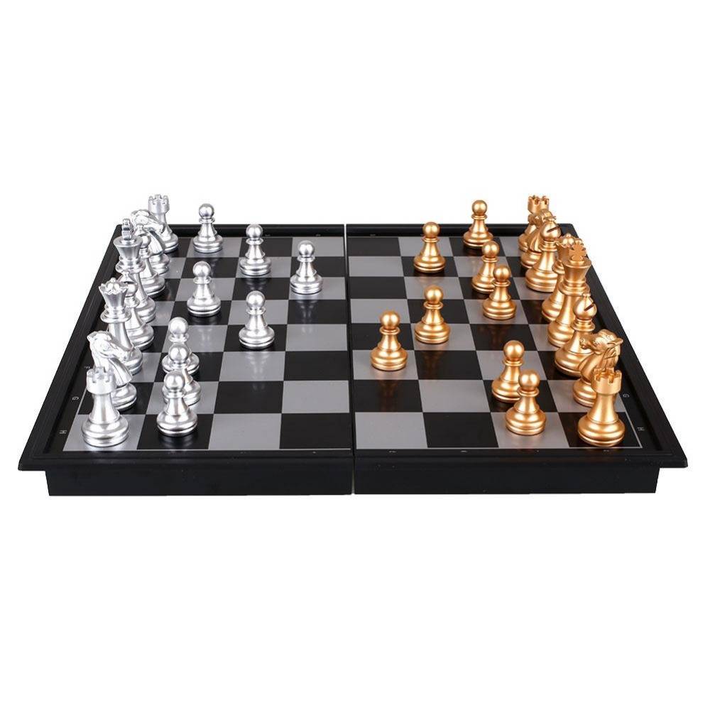 Myxl 8 Inch Magnetische Schaakstukken Set Staunton Stijl Collection Draagbare Vouwen Board Chesses Game Mini Gouden Zilver myxl kopen in de aanbieding Myxl 8 Inch Magnetische Schaakstukken Set Staunton Stijl Collection Draagbare Vouwen Board Chesses Game Mini Gouden Zilver myxl kopen in de aanbieding
