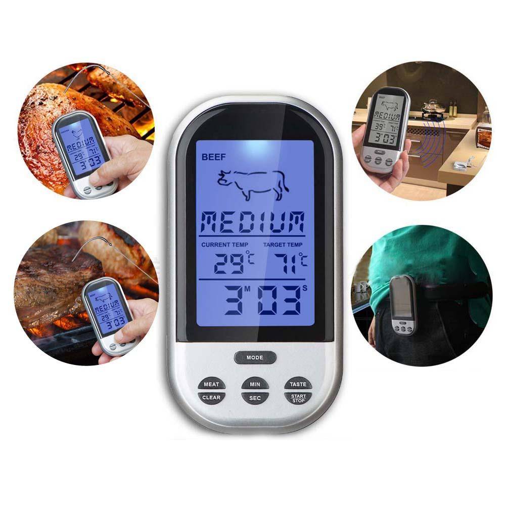 Myxl Programmeerbare Draadloze Afstandsbediening Digitale Thermometer Probe Vlees Bbq Grillen Keuken Koken Voedsel Outdoor A609 Apj myxl kopen in de aanbieding Myxl Programmeerbare Draadloze Afstandsbediening Digitale Thermometer Probe Vlees Bbq Grillen Keuken Koken Voedsel Outdoor A609 Apj myxl kopen in de aanbieding
