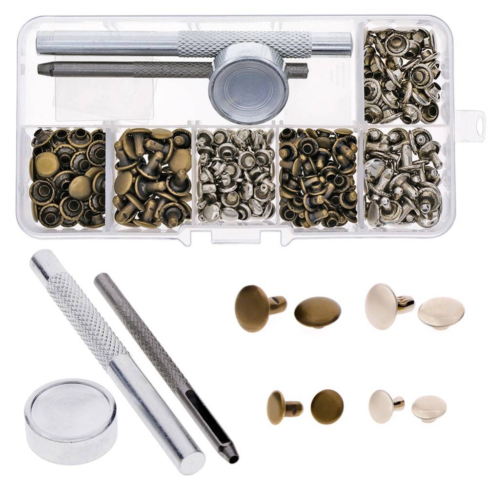 Myxl 120 Setspak Lederen Repareren Decor Klinknagels Buisvormige Metalen Enkele Met Fixing Tool Kit 254973 myxl kopen in de aanbieding Myxl 120 Setspak Lederen Repareren Decor Klinknagels Buisvormige Metalen Enkele Met Fixing Tool Kit 254973 myxl kopen in de aanbieding