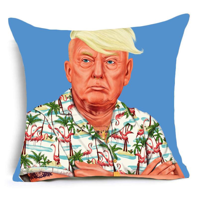 Myxl Limited Edition Donald Trump Kussenhoes Vs President Kussensloop Onzichtbare Rits Vierkante Polyester Fiber myxl kopen in de aanbieding