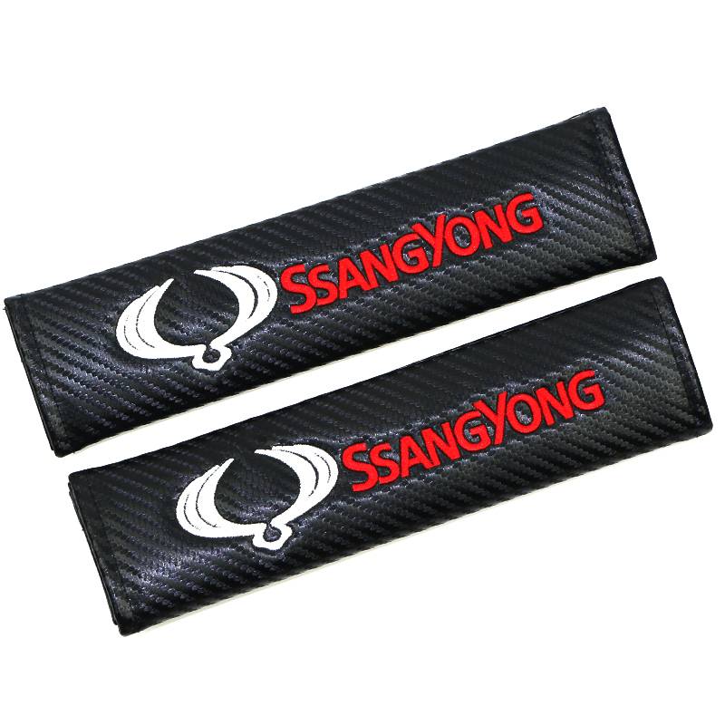 Myxl Auto Styling Seat Belt Cover Pad Fit Voor Ssangyong Kyron Rexton Korando Actyon myxl kopen in de aanbieding