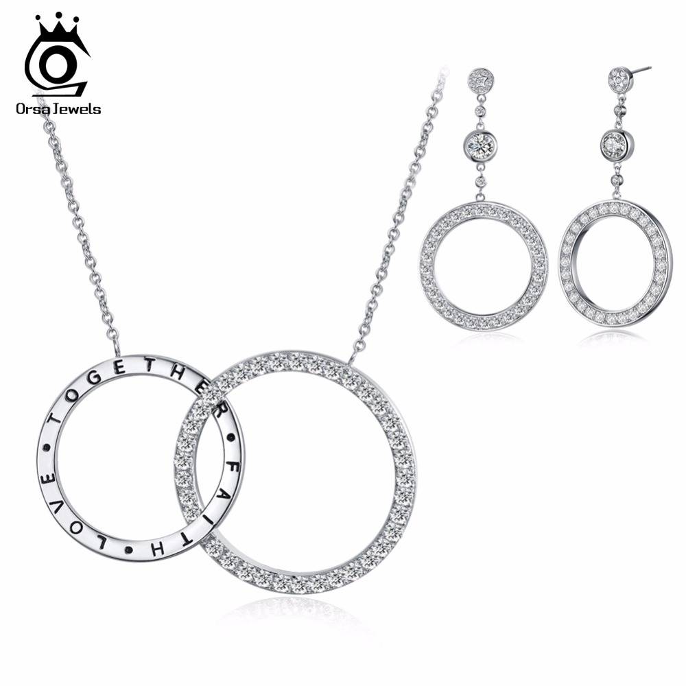 Myxl Orsa Juwelenronde Oorbel En Dubbele Ronde Lange Ketting Hanger Sieraden Sets Met Cubic Zirkoon Voor Vrouwen Os97 myxl kopen in de aanbieding Myxl Orsa Juwelenronde Oorbel En Dubbele Ronde Lange Ketting Hanger Sieraden Sets Met Cubic Zirkoon Voor Vrouwen Os97 myxl kopen in de aanbieding