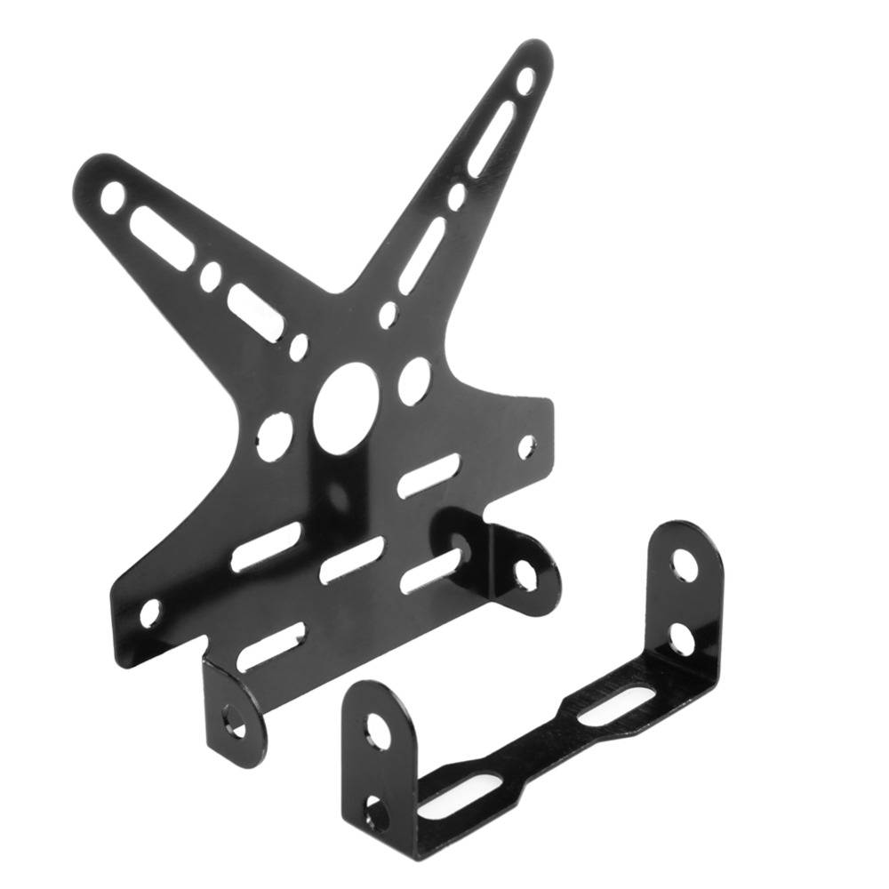 Myxl Zwarte Motorfiets Verstelbare Kentekenplaat Houder Staart Achter Beugel 1 myxl kopen in de aanbieding