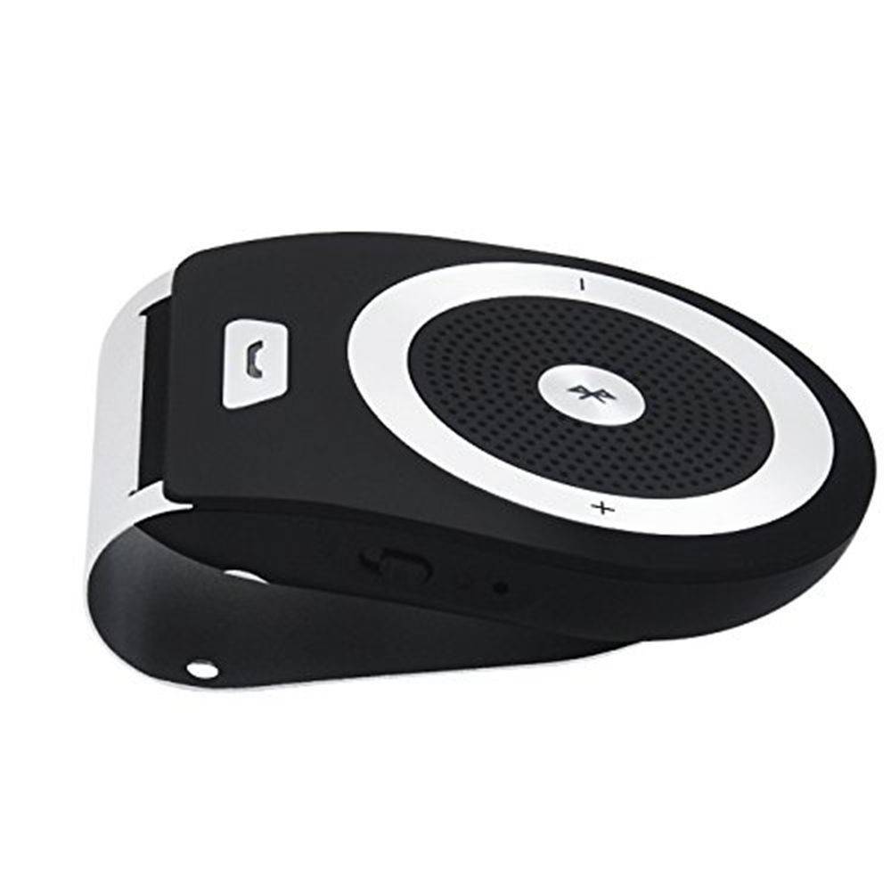 klem Mondstuk De kamer schoonmaken Stereo Bass Draadloze Bluetooth Carkit Speaker Speakerphone Handsfree Car  Kit voor iPhone 5 6 Samsung s5 s6 HTC Sony