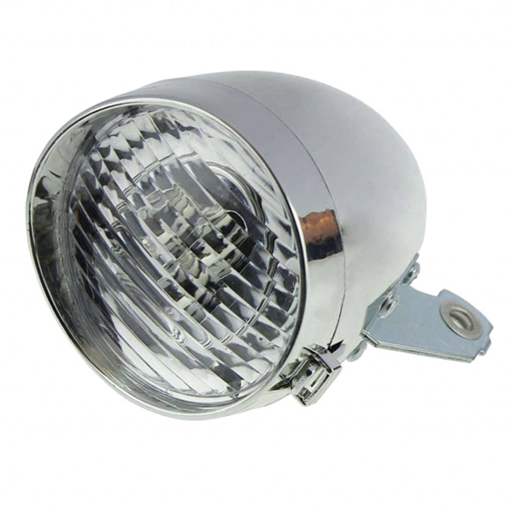 Myxl Retro Fiets Accessoire Front Light Bracket Vintage 3Led Koplamp Zilver myxl kopen in de aanbieding