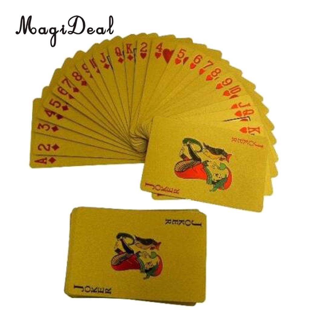 Myxl Magideal24 Karaats Gouden Speelkaarten Dek Folie Poker Set Magic Plastic Duurzaam Waterdichte Grappige Party Games Kaarten myxl kopen in de aanbieding Myxl Magideal24 Karaats Gouden Speelkaarten Dek Folie Poker Set Magic Plastic Duurzaam Waterdichte Grappige Party Games Kaarten myxl kopen in de aanbieding