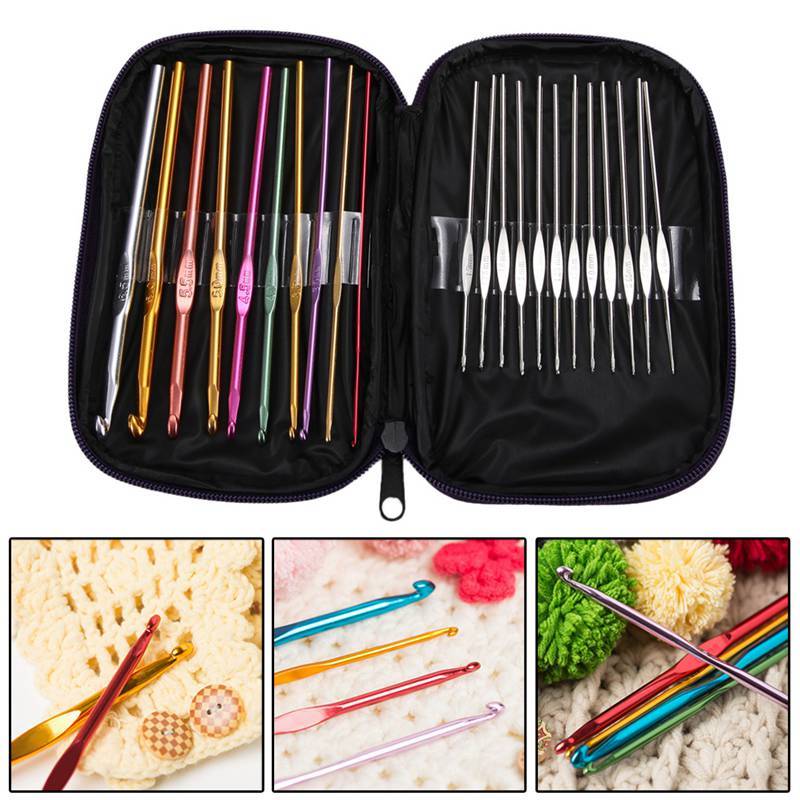 Myxl Gemengde 22 Stksset Multicolour Aluminium Haaknaald Breien Kit Naalden Handvat Knit Set Weave Craft Garen Steken Diy Ambachten myxl kopen in de aanbieding Myxl Gemengde 22 Stksset Multicolour Aluminium Haaknaald Breien Kit Naalden Handvat Knit Set Weave Craft Garen Steken Diy Ambachten myxl kopen in de aanbieding