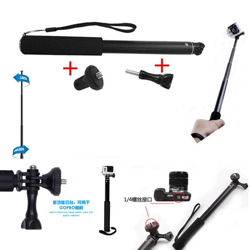 Myxl Go Pro Aluminium Uitschuifbare Pole Stok Telescopische Handheld Monopod Met Mount Adapter Voor Gopro Hero5 4 3 3 2 Sj4000 Xiaomi Yi myxl kopen in de aanbieding Myxl Go Pro Aluminium Uitschuifbare Pole Stok Telescopische Handheld Monopod Met Mount Adapter Voor Gopro Hero5 4 3 3 2 Sj4000 Xiaomi Yi myxl kopen in de aanbieding
