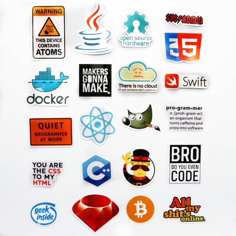Myxl 27 Stks Internet Bitcoin Java Js Docker Php Programmeur Cloud Programmering Taal Grappige Stickers myxl kopen in de aanbieding Myxl 27 Stks Internet Bitcoin Java Js Docker Php Programmeur Cloud Programmering Taal Grappige Stickers myxl kopen in de aanbieding