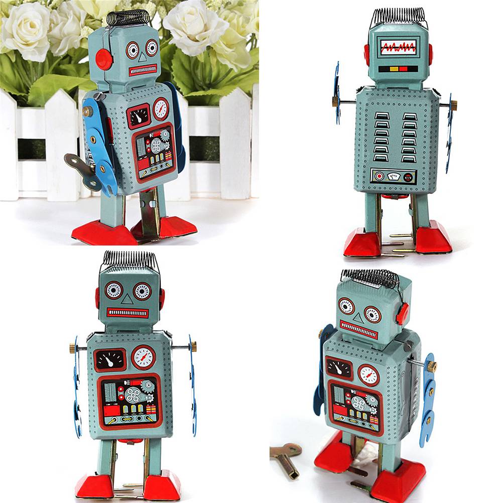 Myxl Mechanische Vintage Clockwork Wind Up Speelgoed Wandelen Radar Robot Blikken Retro Vintagekids Kinderen Met Sleutel myxl kopen in de aanbieding Myxl Mechanische Vintage Clockwork Wind Up Speelgoed Wandelen Radar Robot Blikken Retro Vintagekids Kinderen Met Sleutel myxl kopen in de aanbieding