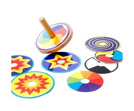 Kids Speelgoed Hout Tol Klassieke Speelgoed Montessori Kleurrijke 8 Tekening Kaart Sticker Vroege Educatief Beuken
