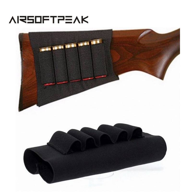 Myxl Airsoft Rifle Jacht Tactical Shotgun Pouches 5 Butt Cartridges Voorraad Shell Houder Elastische Stof Munitie Carrier Pouch myxl kopen in de aanbieding Myxl Airsoft Rifle Jacht Tactical Shotgun Pouches 5 Butt Cartridges Voorraad Shell Houder Elastische Stof Munitie Carrier Pouch myxl kopen in de aanbieding