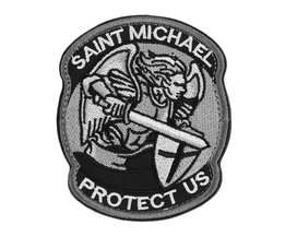 Cool Moderne Saint ST. Michael Beschermen Tactische VS Leger Moreel ACU Patch Badge Geborduurd Armband Gloed