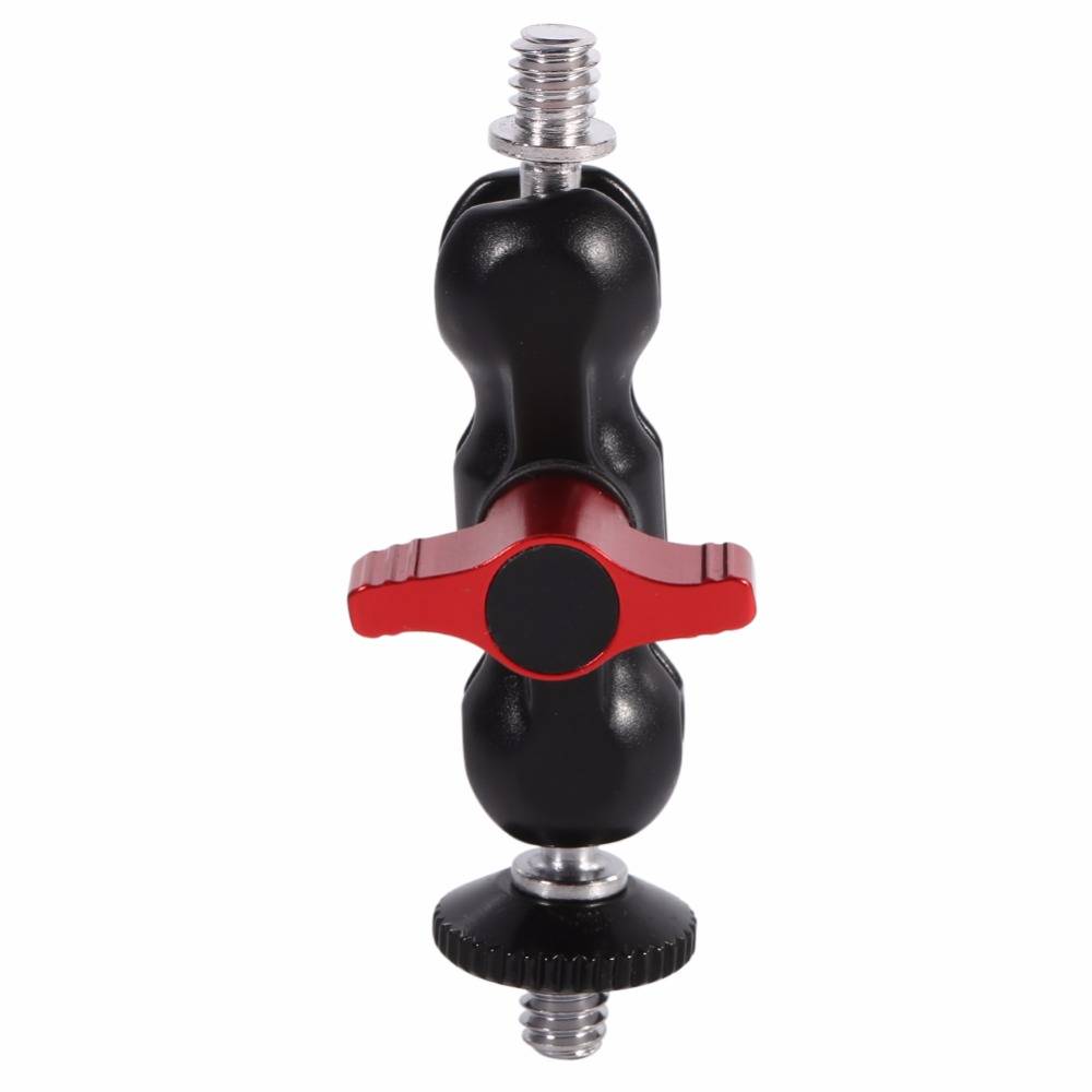 Myxl Multifunctionele Dubbele Ballhead Met Schoen Mount 14 Inch Schroef Arm Adapter Voor Dslr Camera Monitorled Licht myxl kopen in de aanbieding Myxl Multifunctionele Dubbele Ballhead Met Schoen Mount 14 Inch Schroef Arm Adapter Voor Dslr Camera Monitorled Licht myxl kopen in de aanbieding