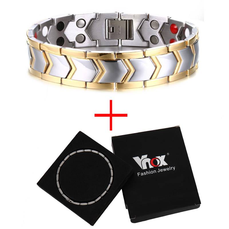 Myxl Vnox Gezonde Rvs Magnetotherapie Armband Mannen Sieradenmode Bio Energie Magneet Armbanden Bangles myxl kopen in de aanbieding Myxl Vnox Gezonde Rvs Magnetotherapie Armband Mannen Sieradenmode Bio Energie Magneet Armbanden Bangles myxl kopen in de aanbieding