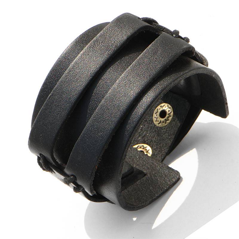 Myxl Als Je Mode Brede Dubbellaags Wrap Polsband Lederen Armband Homme Cuir Voor Mannencasual Rock Manchet Armbanden If You myxl kopen in de aanbieding Myxl Als Je Mode Brede Dubbellaags Wrap Polsband Lederen Armband Homme Cuir Voor Mannencasual Rock Manchet Armbanden If You myxl kopen in de aanbieding