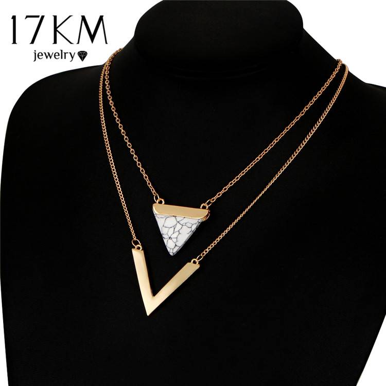 Myxl 17 Km V Brief Vorm Driehoek Steen Dubbellaags Geometrische Hanger Kettingen Bijoux Verklaring Ketting Partij Sieraden Voor Vrouwen 17Km myxl kopen in de aanbieding Myxl 17 Km V Brief Vorm Driehoek Steen Dubbellaags Geometrische Hanger Kettingen Bijoux Verklaring Ketting Partij Sieraden Voor Vrouwen 17Km myxl kopen in de aanbieding