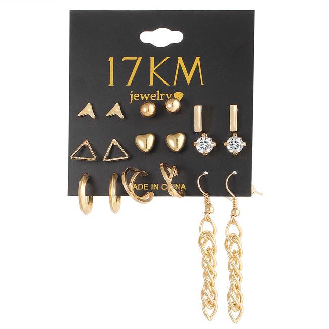 Myxl 9 Stksset Crystal Heart Gold Kleur Stud Oorbellen Kwastje Driehoek Vintage Zilveren Oorbel Set Voor Vrouwen Sieraden If myxl kopen in de aanbieding Myxl 9 Stksset Crystal Heart Gold Kleur Stud Oorbellen Kwastje Driehoek Vintage Zilveren Oorbel Set Voor Vrouwen Sieraden If myxl kopen in de aanbieding