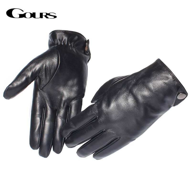 Myxl Gours Mannen Lederen Handschoenenreal Schapenvacht Zwart Touchscreen Handschoenen Knop Winter Warme Wantengsm051 myxl kopen in de aanbieding Myxl Gours Mannen Lederen Handschoenenreal Schapenvacht Zwart Touchscreen Handschoenen Knop Winter Warme Wantengsm051 myxl kopen in de aanbieding