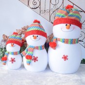 Mooie Schuim Sneeuwpop speelgoed Kerstversiering Regenboog hoed Kerstman Familie Beste Kerstcadeaus Decoraties familie S/M/L HFD75