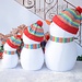 Mooie Schuim Sneeuwpop speelgoed Kerstversiering Regenboog hoed Kerstman Familie Beste Kerstcadeaus Decoraties familie S/M/L HFD75