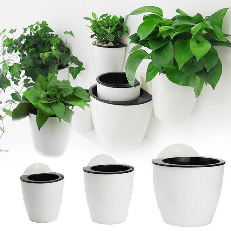 Myxl Self Watering Bloempot Muur Opknoping Planter Sterk Duurzaam Thuis Creatieve myxl kopen in de aanbieding